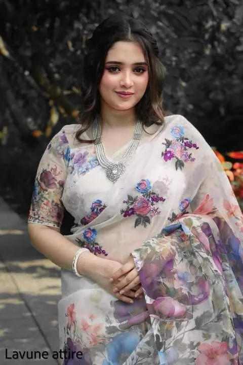 Soft Silk Digital Printed Saree With Blouse Piece